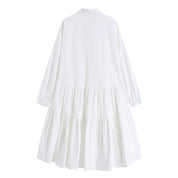 【動画あり】ティアードデザイン長袖シャツワンピース 2色展開 - select store mirror me【動画あり】ティアードデザイン長袖シャツワンピース 2色展開101002539mirror meselect store mirror me101002539ホワイト