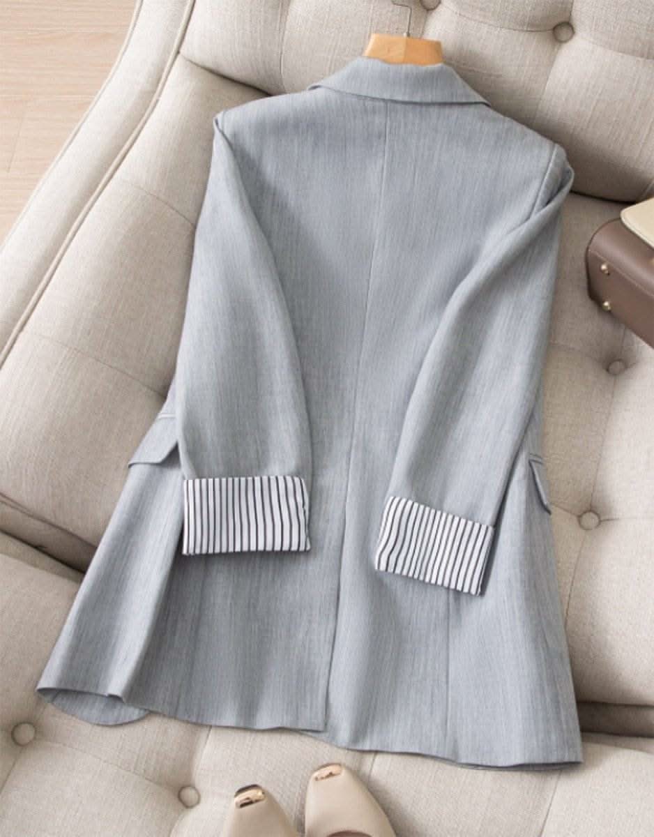 切り返し袖ストライプ美ラインジャケット 2色展開 - select store mirror me切り返し袖ストライプ美ラインジャケット 2色展開103552515mirror meselect store mirror me103552515ベージュ S