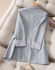 切り返し袖ストライプ美ラインジャケット 2色展開 - select store mirror me切り返し袖ストライプ美ラインジャケット 2色展開103552515mirror meselect store mirror me103552515ベージュ S