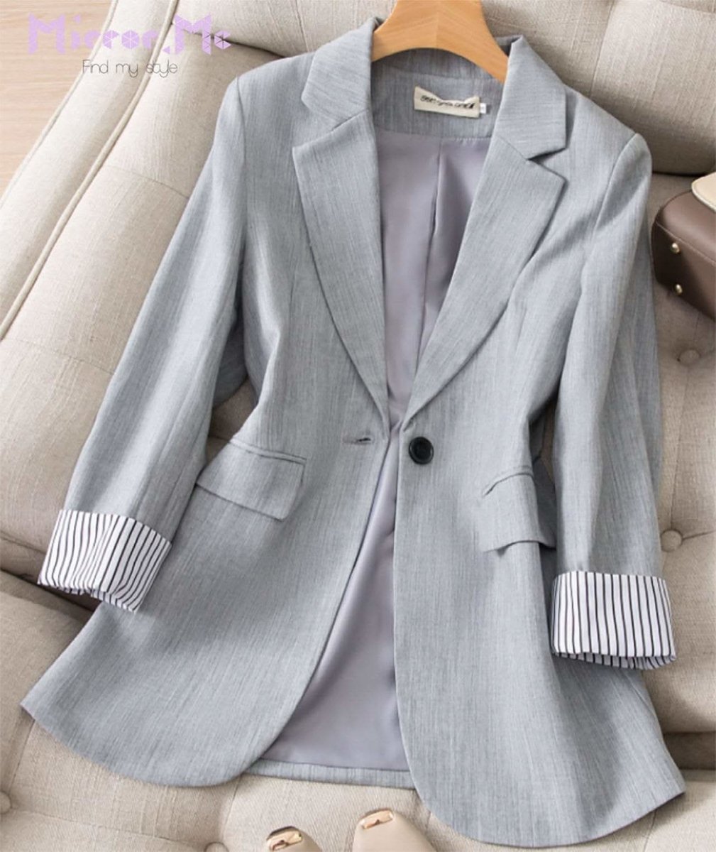 切り返し袖ストライプ美ラインジャケット 2色展開 - select store mirror me切り返し袖ストライプ美ラインジャケット 2色展開103552515mirror meselect store mirror me103552515ベージュ S