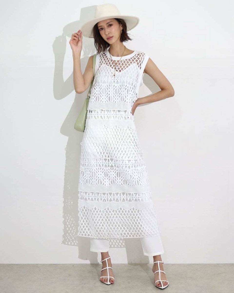 【殿堂入り】【動画あり】幾何学模様デザインミックスレースワンピース 2点セット - select store mirror me【殿堂入り】【動画あり】幾何学模様デザインミックスレースワンピース 2点セット123933511mirror meselect store mirror me123933511S