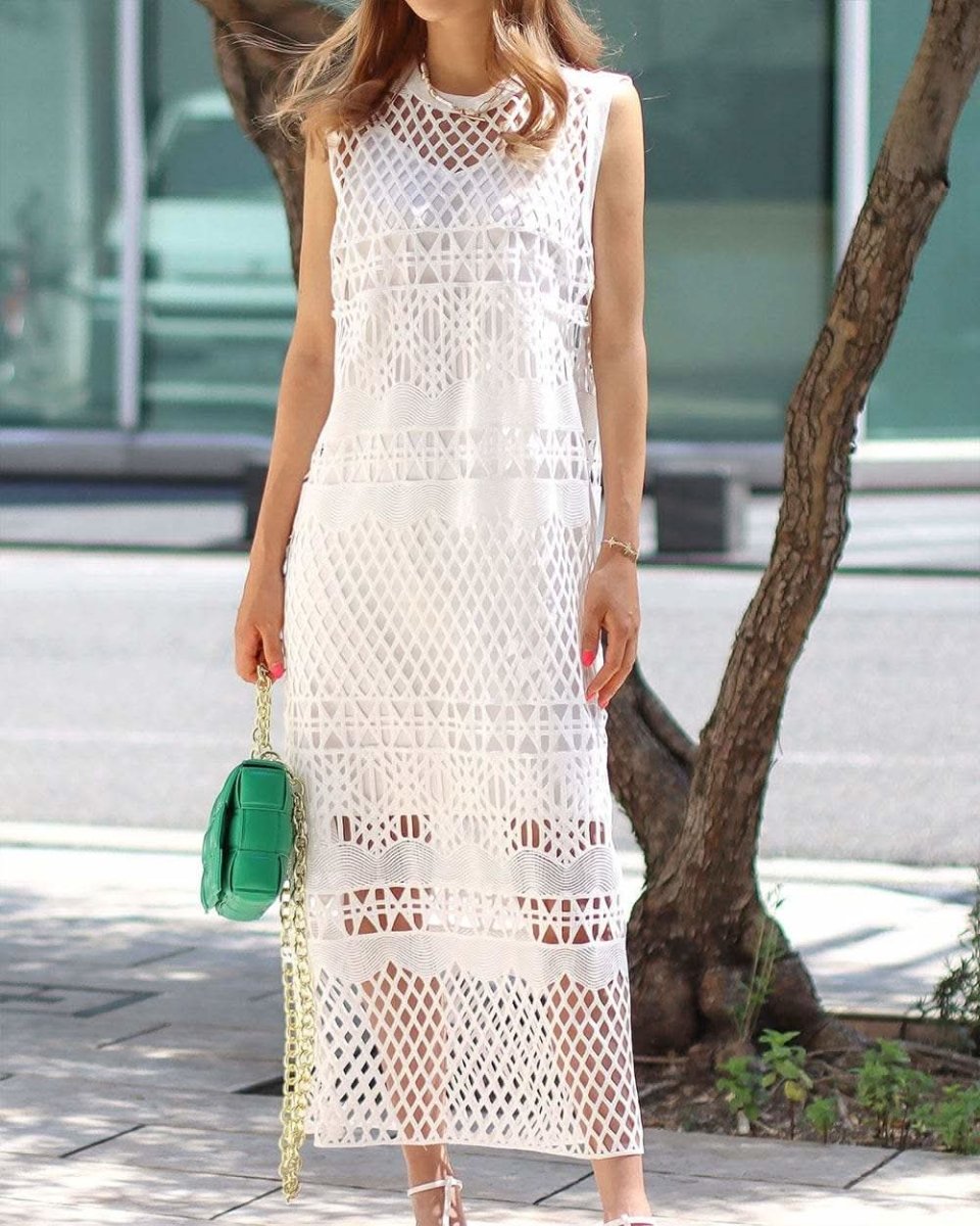 【殿堂入り】【動画あり】幾何学模様デザインミックスレースワンピース 2点セット - select store mirror me【殿堂入り】【動画あり】幾何学模様デザインミックスレースワンピース 2点セット123933511mirror meselect store mirror me123933511S