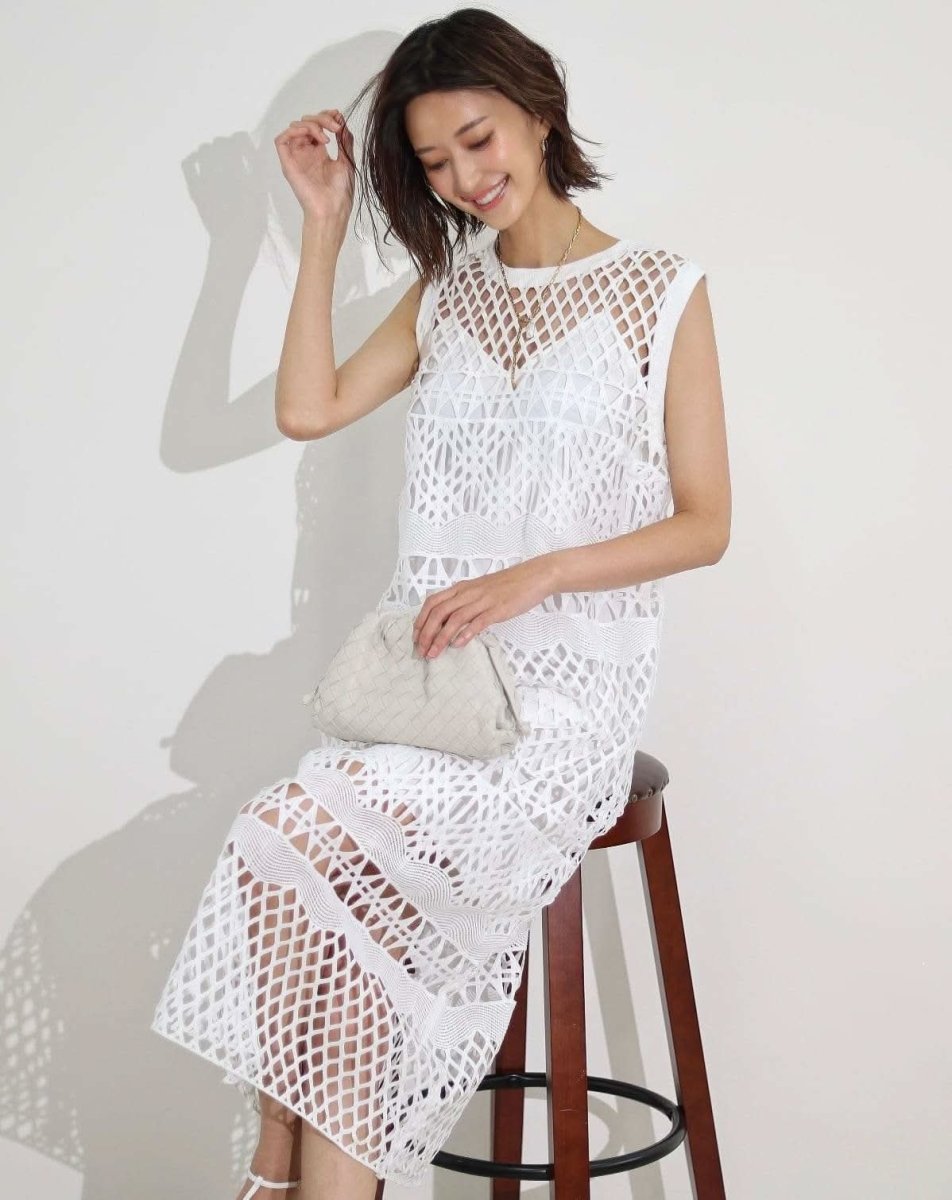 【殿堂入り】【動画あり】幾何学模様デザインミックスレースワンピース 2点セット - select store mirror me【殿堂入り】【動画あり】幾何学模様デザインミックスレースワンピース 2点セット123933511mirror meselect store mirror me123933511S
