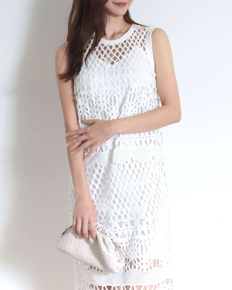 【殿堂入り】【動画あり】幾何学模様デザインミックスレースワンピース 2点セット - select store mirror me【殿堂入り】【動画あり】幾何学模様デザインミックスレースワンピース 2点セット123933511mirror meselect store mirror me123933511S