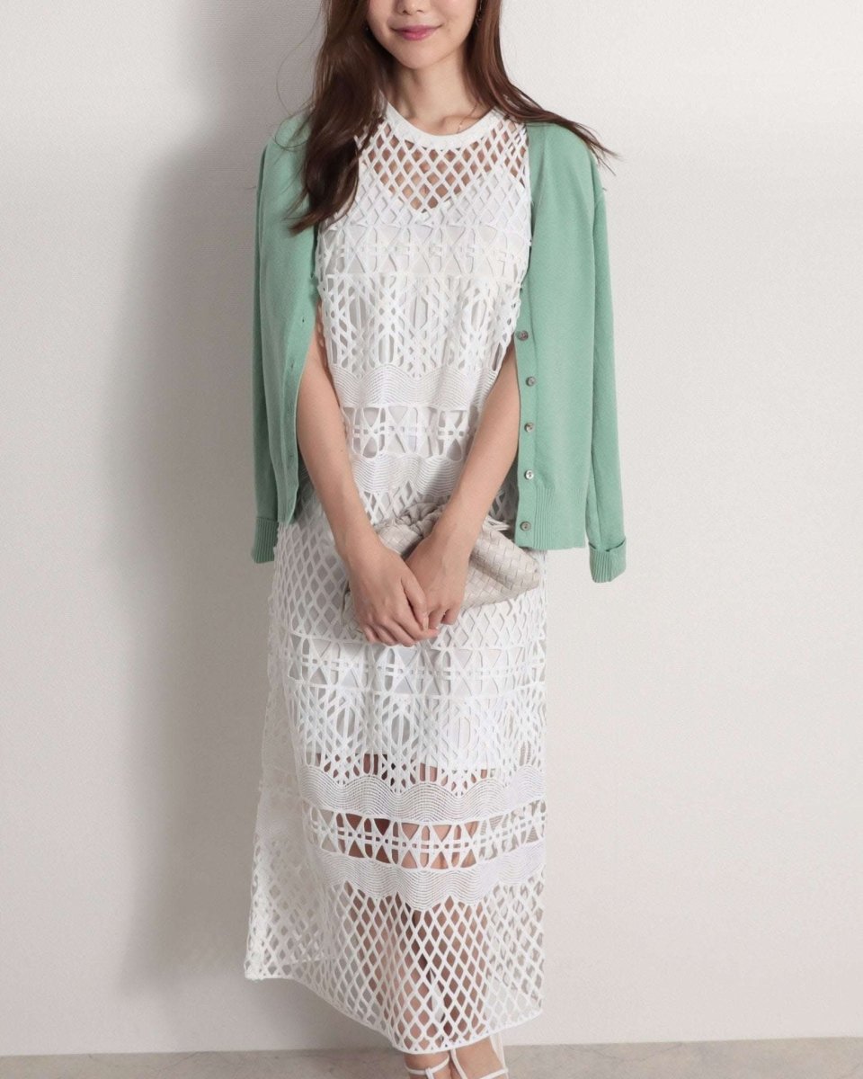 【殿堂入り】【動画あり】幾何学模様デザインミックスレースワンピース 2点セット - select store mirror me【殿堂入り】【動画あり】幾何学模様デザインミックスレースワンピース 2点セット123933511mirror meselect store mirror me123933511S