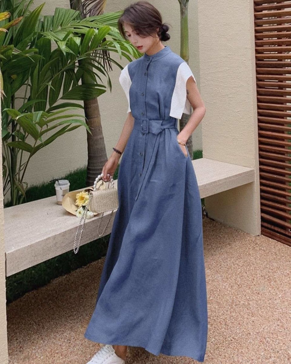 【動画あり】デザインスリーブ切り替えノーカラーワンピース 2色展開 - select store mirror me【動画あり】デザインスリーブ切り替えノーカラーワンピース 2色展開128835938mirror meselect store mirror me128835938ベージュ S