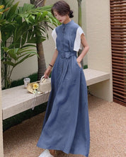 【動画あり】デザインスリーブ切り替えノーカラーワンピース 2色展開 - select store mirror me【動画あり】デザインスリーブ切り替えノーカラーワンピース 2色展開128835938mirror meselect store mirror me128835938ベージュ S