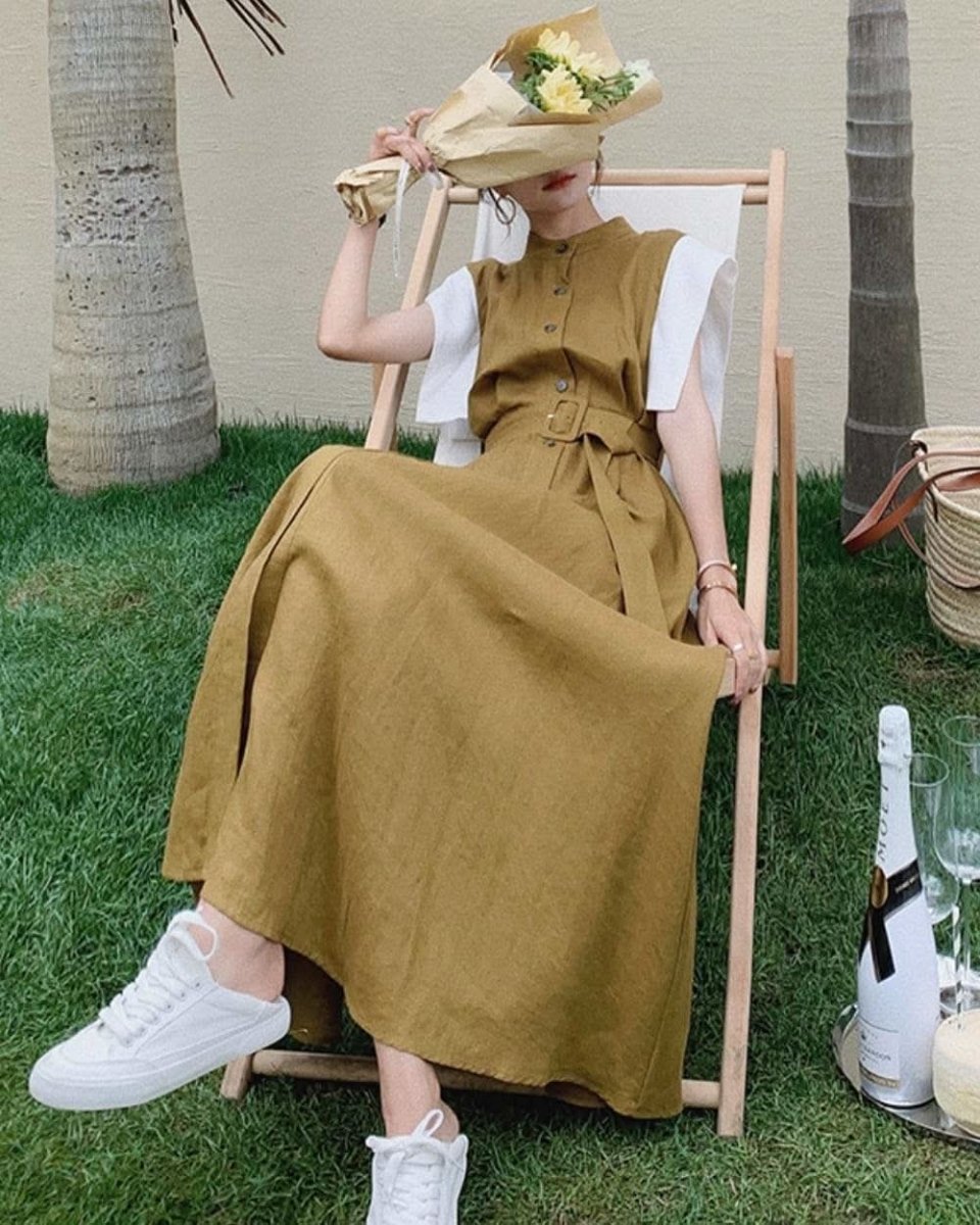 【動画あり】デザインスリーブ切り替えノーカラーワンピース 2色展開 - select store mirror me【動画あり】デザインスリーブ切り替えノーカラーワンピース 2色展開128835938mirror meselect store mirror me128835938ベージュ S