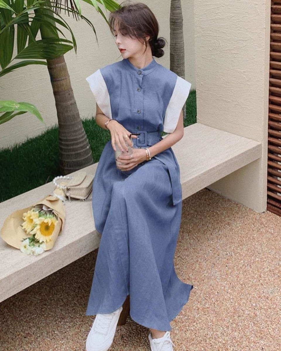 【動画あり】デザインスリーブ切り替えノーカラーワンピース 2色展開 - select store mirror me【動画あり】デザインスリーブ切り替えノーカラーワンピース 2色展開128835938mirror meselect store mirror me128835938ベージュ S