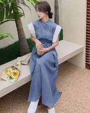 【動画あり】デザインスリーブ切り替えノーカラーワンピース 2色展開 - select store mirror me【動画あり】デザインスリーブ切り替えノーカラーワンピース 2色展開128835938mirror meselect store mirror me128835938ベージュ S