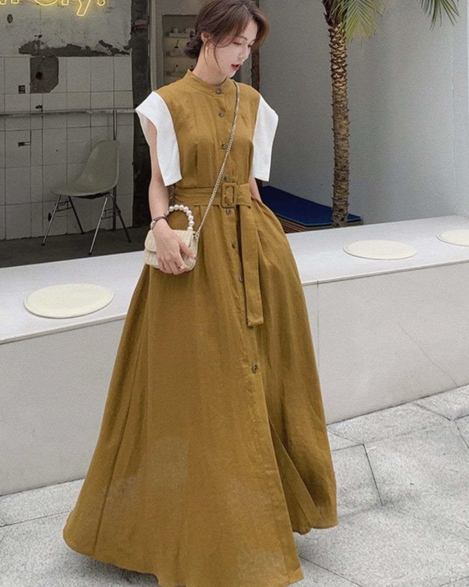 【動画あり】デザインスリーブ切り替えノーカラーワンピース 2色展開 - select store mirror me【動画あり】デザインスリーブ切り替えノーカラーワンピース 2色展開128835938mirror meselect store mirror me128835938ベージュ S