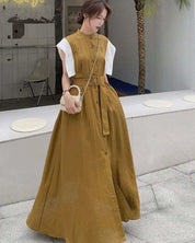 【動画あり】デザインスリーブ切り替えノーカラーワンピース 2色展開 - select store mirror me【動画あり】デザインスリーブ切り替えノーカラーワンピース 2色展開128835938mirror meselect store mirror me128835938ベージュ S