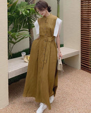 【動画あり】デザインスリーブ切り替えノーカラーワンピース 2色展開 - select store mirror me【動画あり】デザインスリーブ切り替えノーカラーワンピース 2色展開128835938mirror meselect store mirror me128835938ベージュ S