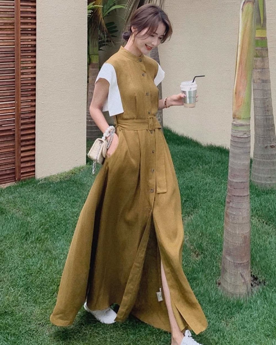 【動画あり】デザインスリーブ切り替えノーカラーワンピース 2色展開 - select store mirror me【動画あり】デザインスリーブ切り替えノーカラーワンピース 2色展開128835938mirror meselect store mirror me128835938ベージュ S