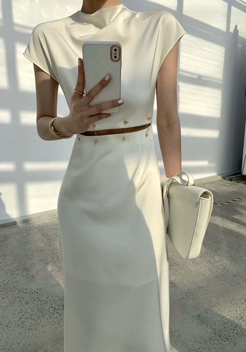 【動画あり】ウエストデザインバックルワンピース 2色展開 - select store mirror me【動画あり】ウエストデザインバックルワンピース 2色展開130087109mirror meselect store mirror me130087109ベージュ S