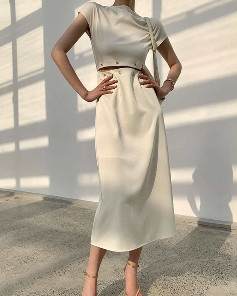 【動画あり】ウエストデザインバックルワンピース 2色展開 - select store mirror me【動画あり】ウエストデザインバックルワンピース 2色展開130087109mirror meselect store mirror me130087109ベージュ S