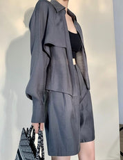 上質特殊デザインシャツ&パンツセットアップ 2色展開 - select store mirror me上質特殊デザインシャツ&パンツセットアップ 2色展開130091933mirror meselect store mirror me130091933イエロー S