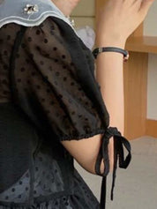 シースルードットビジュー襟ブラウス 2色展開 - select store mirror meシースルードットビジュー襟ブラウス 2色展開139311340mirror meselect store mirror me139311340ホワイト S