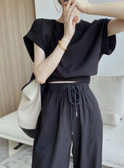 フレンチスリーブトップス&ジョガーパンツセットアップ 2色展開 - select store mirror meフレンチスリーブトップス&ジョガーパンツセットアップ 2色展開140550752mirror meselect store mirror me140550752ベージュ S