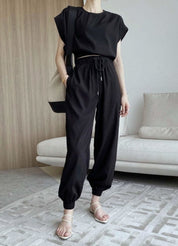 フレンチスリーブトップス&ジョガーパンツセットアップ 2色展開 - select store mirror meフレンチスリーブトップス&ジョガーパンツセットアップ 2色展開140550752mirror meselect store mirror me140550752ベージュ S