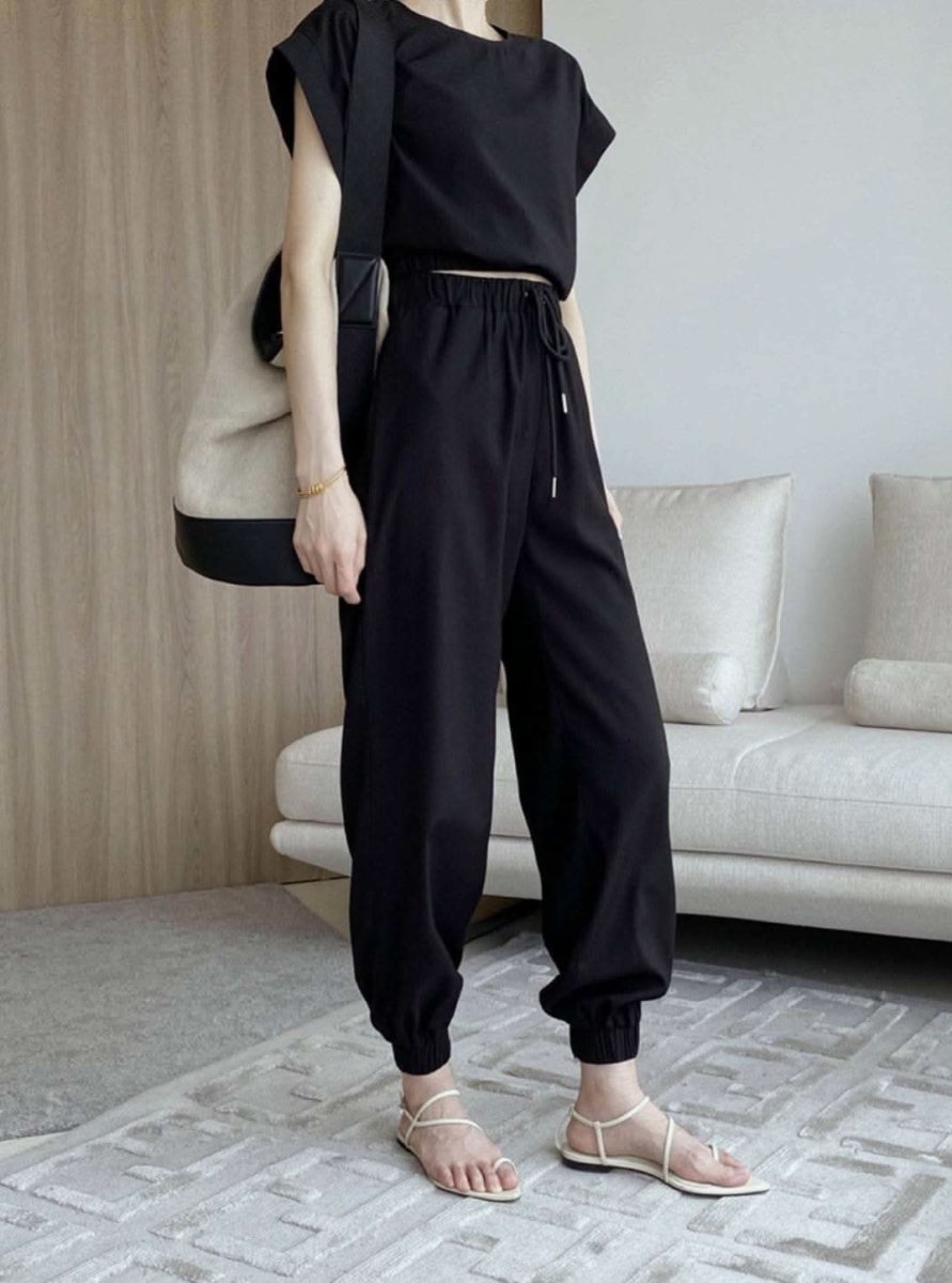 フレンチスリーブトップス&ジョガーパンツセットアップ 2色展開 - select store mirror meフレンチスリーブトップス&ジョガーパンツセットアップ 2色展開140550752mirror meselect store mirror me140550752ベージュ S