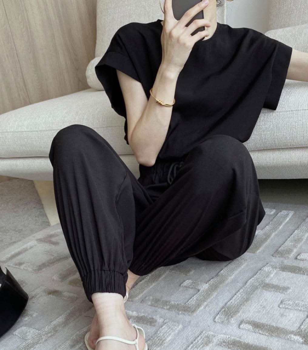 フレンチスリーブトップス&ジョガーパンツセットアップ 2色展開 - select store mirror meフレンチスリーブトップス&ジョガーパンツセットアップ 2色展開140550752mirror meselect store mirror me140550752ベージュ S