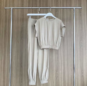 フレンチスリーブトップス&ジョガーパンツセットアップ 2色展開 - select store mirror meフレンチスリーブトップス&ジョガーパンツセットアップ 2色展開140550752mirror meselect store mirror me140550752ベージュ S