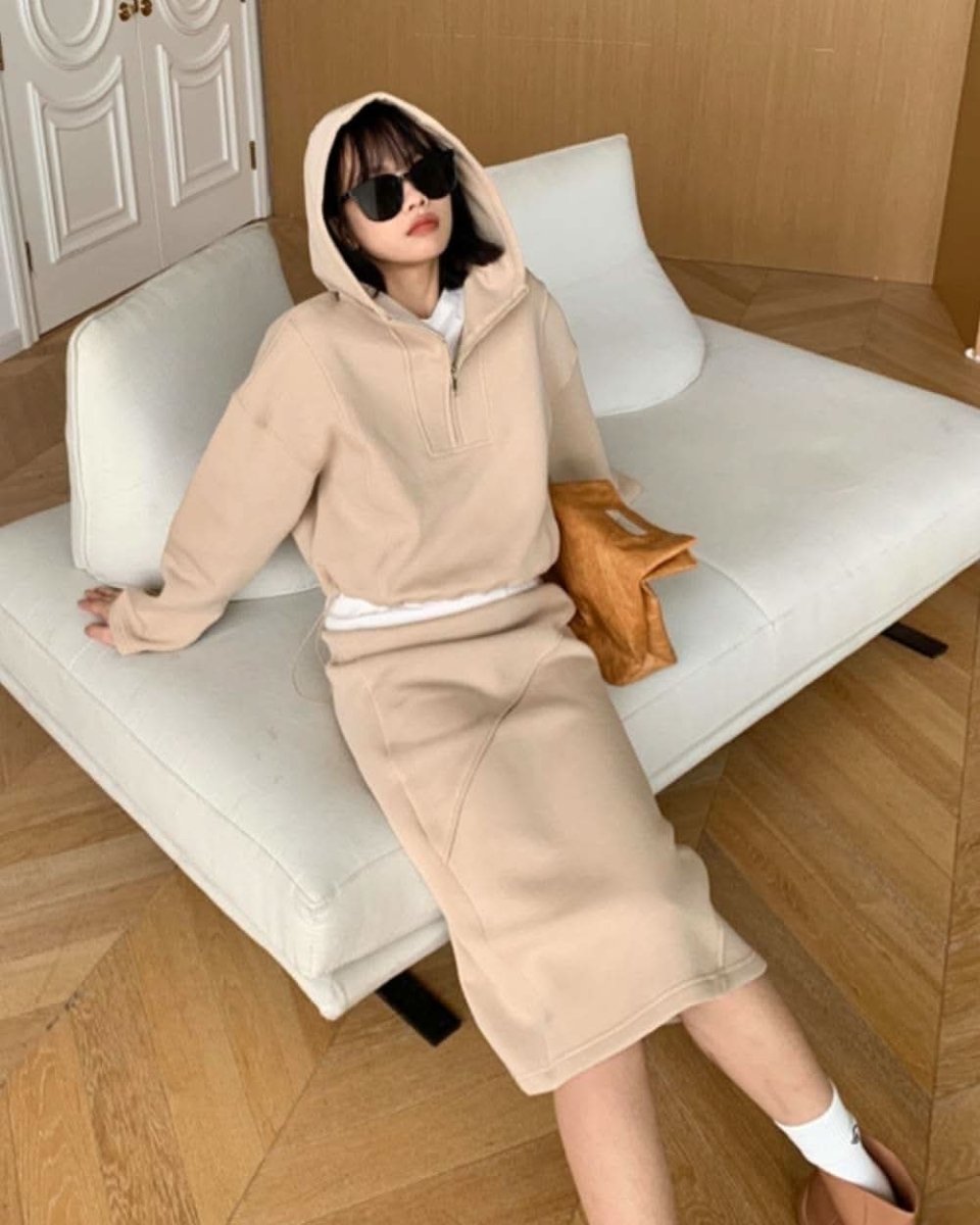 フードパーカー&デザインスカートセットアップ 2色展開 - select store mirror meフードパーカー&デザインスカートセットアップ 2色展開147033818mirror meselect store mirror me147033818ベージュ M