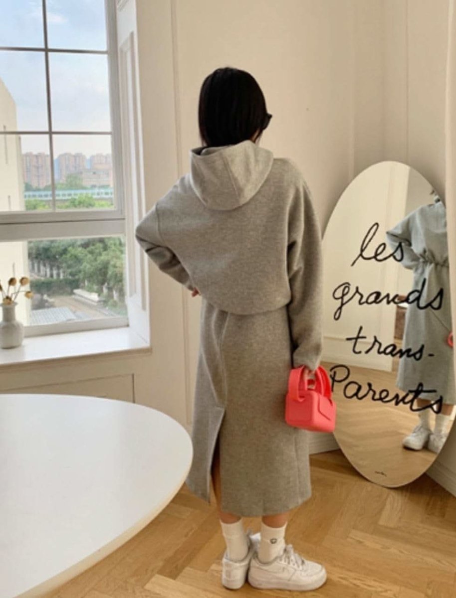 フードパーカー&デザインスカートセットアップ 2色展開 - select store mirror meフードパーカー&デザインスカートセットアップ 2色展開147033818mirror meselect store mirror me147033818ベージュ M