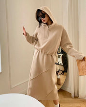 フードパーカー&デザインスカートセットアップ 2色展開 - select store mirror meフードパーカー&デザインスカートセットアップ 2色展開147033818mirror meselect store mirror me147033818ベージュ M