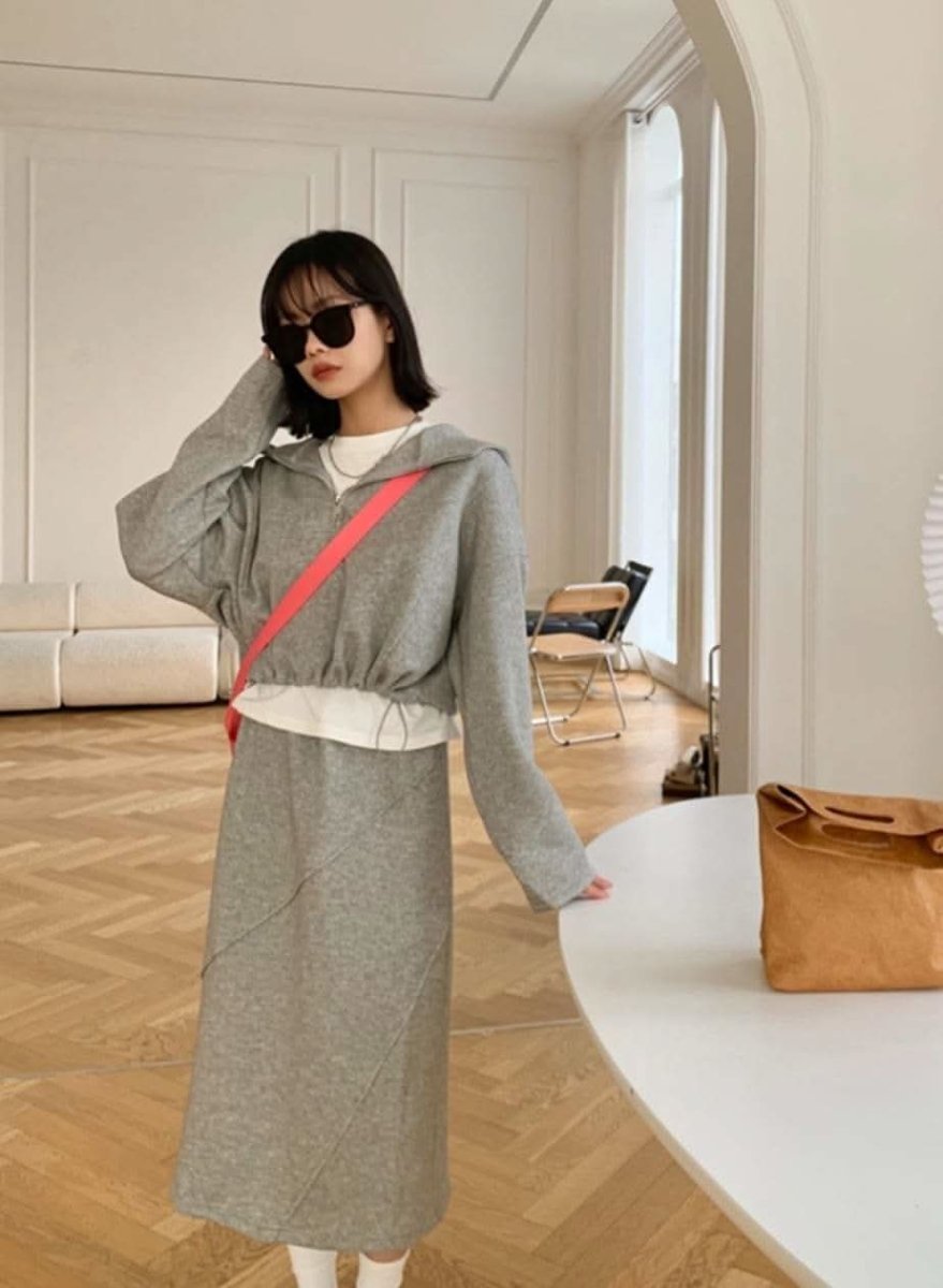 フードパーカー&デザインスカートセットアップ 2色展開 - select store mirror meフードパーカー&デザインスカートセットアップ 2色展開147033818mirror meselect store mirror me147033818ベージュ M