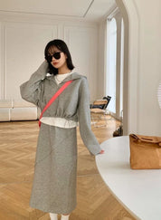 フードパーカー&デザインスカートセットアップ 2色展開 - select store mirror meフードパーカー&デザインスカートセットアップ 2色展開147033818mirror meselect store mirror me147033818ベージュ M