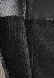 【本革】【動画あり】切り替えアシンメトリーブラックロングブーツ 2種展開 mirror me