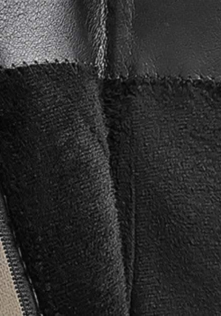 【本革】【動画あり】切り替えアシンメトリーブラックロングブーツ 2種展開 mirror me