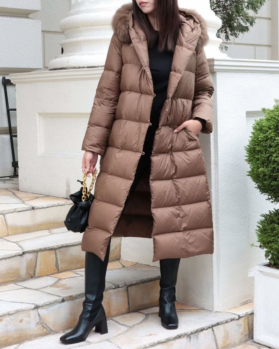 【高品質】【動画あり】ボリュームリアルファー付きロングダウンジャケット 2色展開 - select store mirror me【高品質】【動画あり】ボリュームリアルファー付きロングダウンジャケット 2色展開152089641mirror meselect store mirror me152089641ブロンズ S