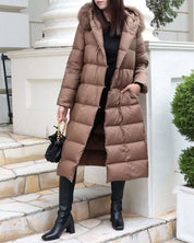 【高品質】【動画あり】ボリュームリアルファー付きロングダウンジャケット 2色展開 - select store mirror me【高品質】【動画あり】ボリュームリアルファー付きロングダウンジャケット 2色展開152089641mirror meselect store mirror me152089641ブロンズ S