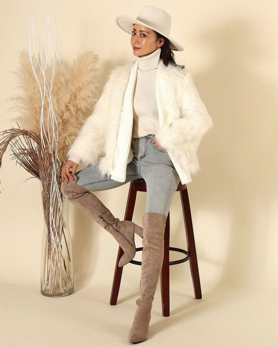 【動画あり】リブニット切り替えボリュームファーコート 2色展開 - select store mirror me【動画あり】リブニット切り替えボリュームファーコート 2色展開152259171mirror meselect store mirror me152259171ホワイト S