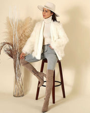 【動画あり】リブニット切り替えボリュームファーコート 2色展開 - select store mirror me【動画あり】リブニット切り替えボリュームファーコート 2色展開152259171mirror meselect store mirror me152259171ホワイト S