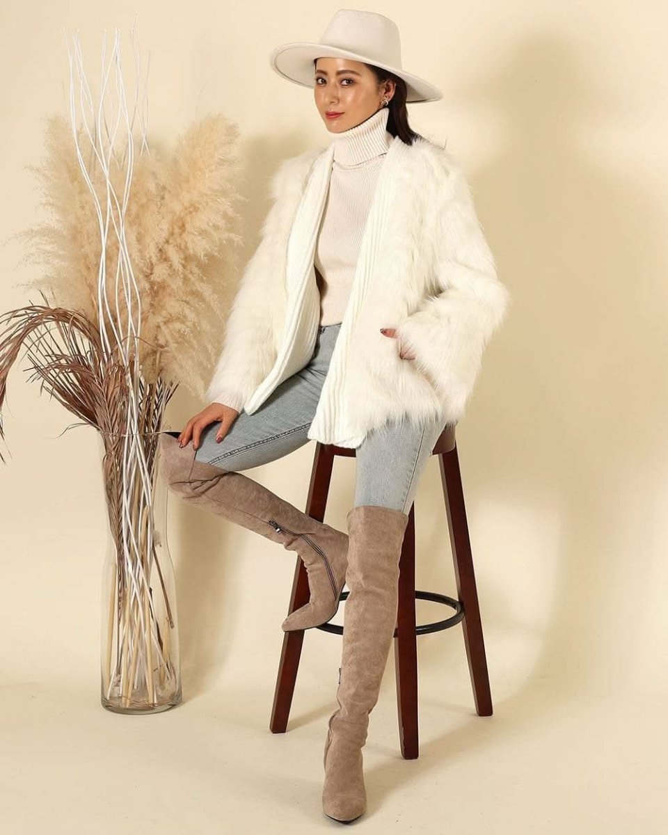 【動画あり】リブニット切り替えボリュームファーコート 2色展開 - select store mirror me【動画あり】リブニット切り替えボリュームファーコート 2色展開152259171mirror meselect store mirror me152259171ホワイト S