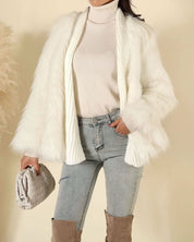 【動画あり】リブニット切り替えボリュームファーコート 2色展開 - select store mirror me【動画あり】リブニット切り替えボリュームファーコート 2色展開152259171mirror meselect store mirror me152259171ホワイト S