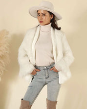 【動画あり】リブニット切り替えボリュームファーコート 2色展開 - select store mirror me【動画あり】リブニット切り替えボリュームファーコート 2色展開152259171mirror meselect store mirror me152259171ホワイト S