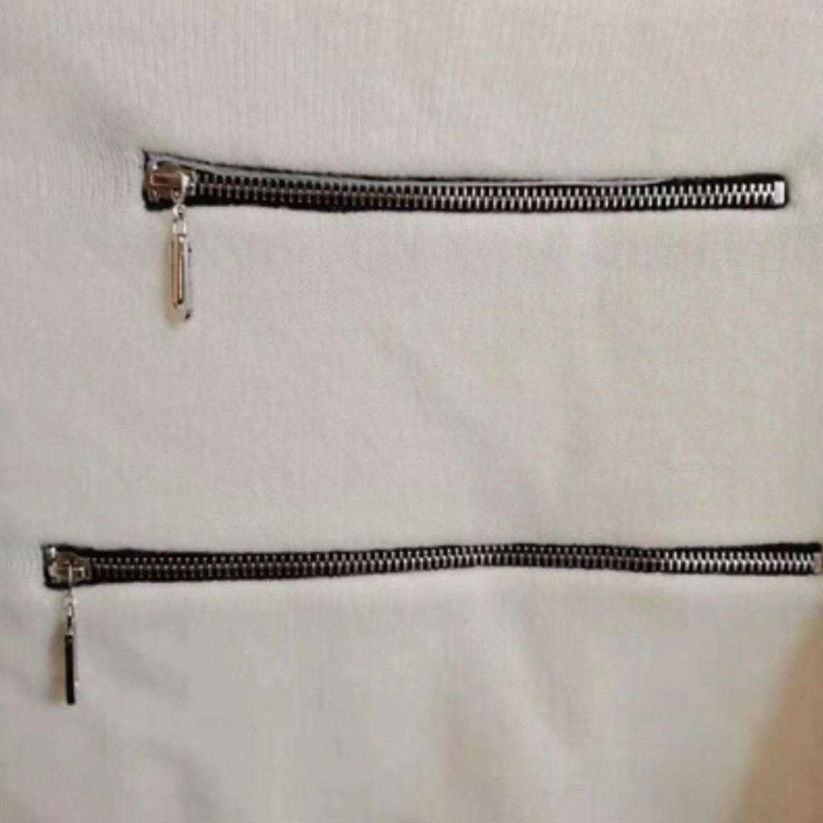 デザインカットダブルジップタートルニット 2色展開 - select store mirror meデザインカットダブルジップタートルニット 2色展開159943906mirror meselect store mirror me159943906ホワイト XS