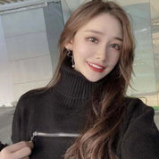 デザインカットダブルジップタートルニット 2色展開 - select store mirror meデザインカットダブルジップタートルニット 2色展開159943906mirror meselect store mirror me159943906ホワイト XS