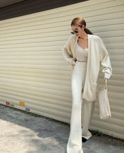 ロングカーディガン&ワイドパンツリブニットセットアップ 2色展開 - select store mirror meロングカーディガン&ワイドパンツリブニットセットアップ 2色展開159958662mirror meselect store mirror me159958662ホワイト