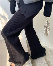 フリンジリブニットセンターラインパンツ 2色展開 - select store mirror meフリンジリブニットセンターラインパンツ 2色展開161111041mirror meselect store mirror me161111041ホワイト S