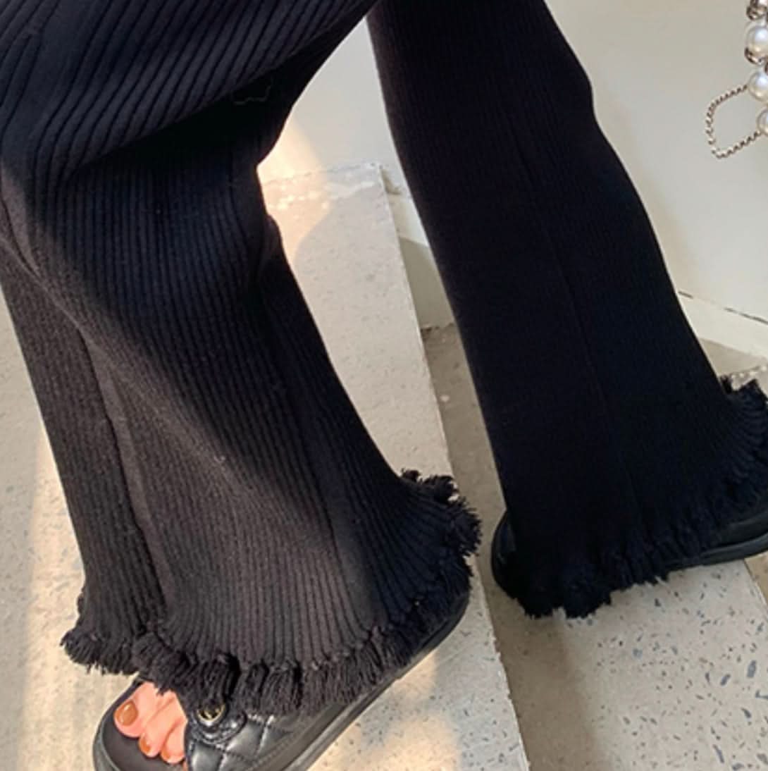 フリンジリブニットセンターラインパンツ 2色展開 - select store mirror meフリンジリブニットセンターラインパンツ 2色展開161111041mirror meselect store mirror me161111041ホワイト S