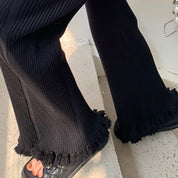 フリンジリブニットセンターラインパンツ 2色展開 - select store mirror meフリンジリブニットセンターラインパンツ 2色展開161111041mirror meselect store mirror me161111041ホワイト S