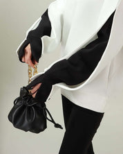 【動画あり】ダイバー素材デザインスリーブ上質ワイドトップス  2色展開 - select store mirror me【動画あり】ダイバー素材デザインスリーブ上質ワイドトップス  2色展開163142519mirror meselect store mirror me163142519ホワイトXS