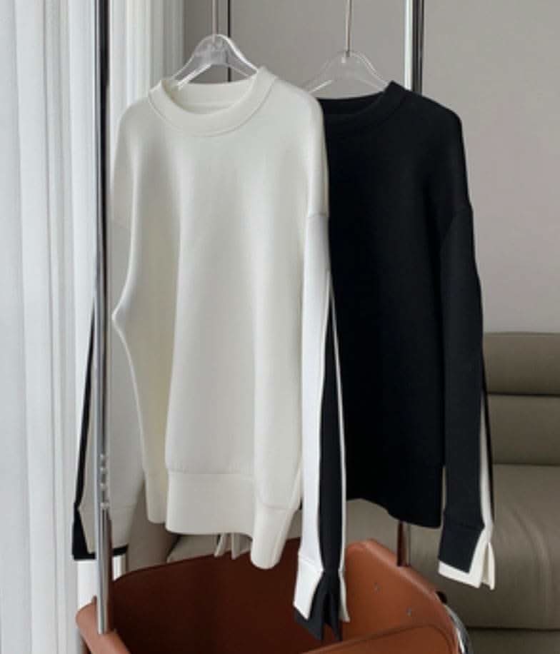 【動画あり】ダイバー素材デザインスリーブ上質ワイドトップス  2色展開 - select store mirror me【動画あり】ダイバー素材デザインスリーブ上質ワイドトップス  2色展開163142519mirror meselect store mirror me163142519ホワイトXS