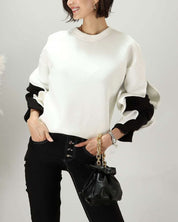 【動画あり】ダイバー素材デザインスリーブ上質ワイドトップス  2色展開 - select store mirror me【動画あり】ダイバー素材デザインスリーブ上質ワイドトップス  2色展開163142519mirror meselect store mirror me163142519ホワイトXS